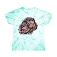 American Water Spaniel Unisex Cotton Tie-Dye Tee, Cyclone