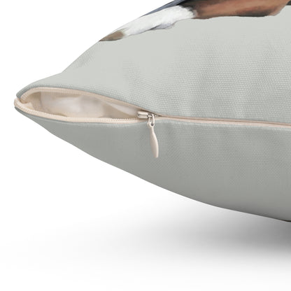 Boston Terrier 'Seely' Spun Polyester Throw Pillow