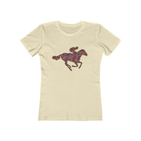 Race Horse - -  Women's Slim Fit Ringspun Cotton T-Shirt