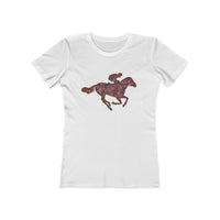 Race Horse - -  Women's Slim Fit Ringspun Cotton T-Shirt