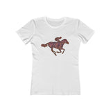 Race Horse - -  Women's Slim Fit Ringspun Cotton T-Shirt