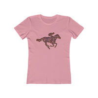 Race Horse - -  Women's Slim Fit Ringspun Cotton T-Shirt