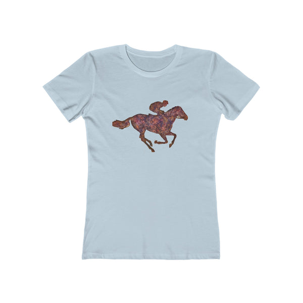 Race Horse - -  Women's Slim Fit Ringspun Cotton T-Shirt