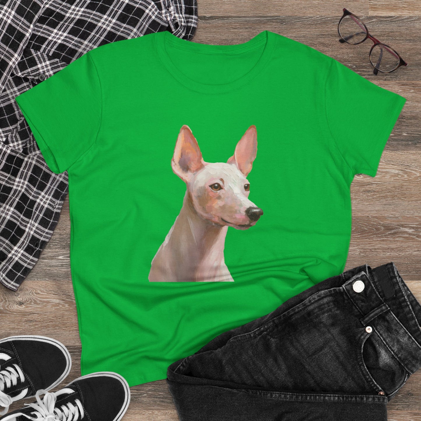 Xoloitzcuintli 'Mexican Hairless' Women's Midweight Cotton Tee