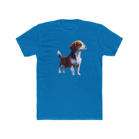 Drever Puppy - Men's Fitted Cotton Crew Tee