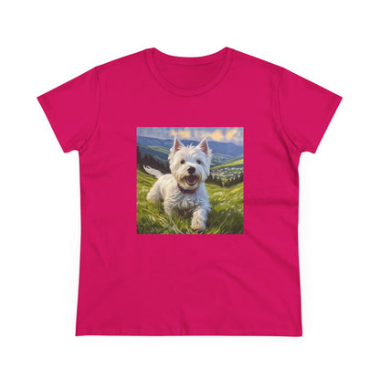 Westie #2 - West Highland Terrier - Women's Midweight Cotton Tee