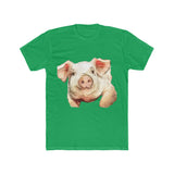 Pig 'Petunia'  Men's FItted Cotton Crew Tee