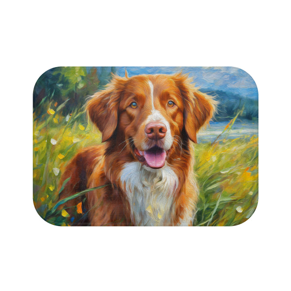 Nova Scotia Duck Tolling Retriever 'Dixie' Bathroom Rug Mat