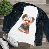 Yorkshire Terrier 'Yorkie' - Lupis Women's Slim Fit Triblend Tee