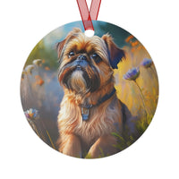 Brussels Griffon - Christmas Tree  Metal Ornaments