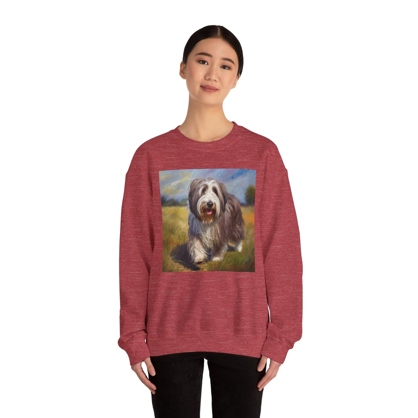 Bearded Collie Charm Crewneck Sweatshirt