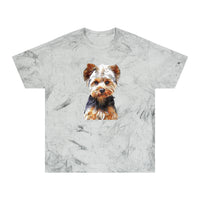 Yorkshire Terrier 'Lupis' Unisex Color Blast Ringspun Cotton T-Shirt by DoggyLips™