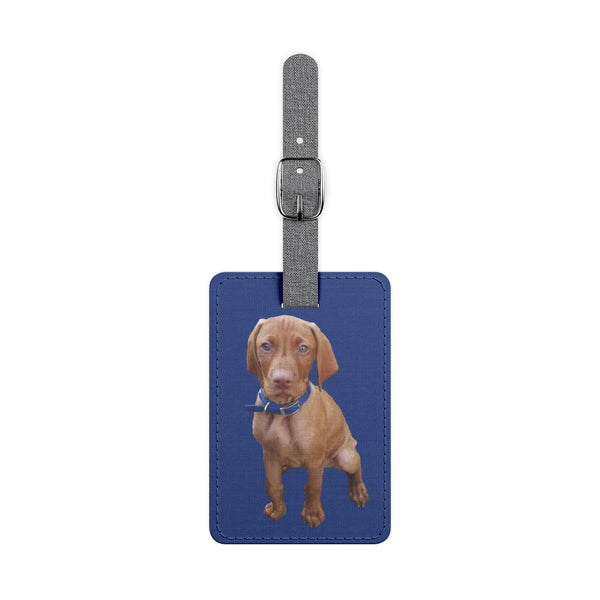 Vizsla 'Augie' Luggage Tag, Rectangle