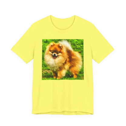 Pomeranian 'Pom Pom' Unisex Jersey Short Sleeve Tee