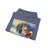 Shiba Inu Unisex 50/50 Hooded Sweatshirt