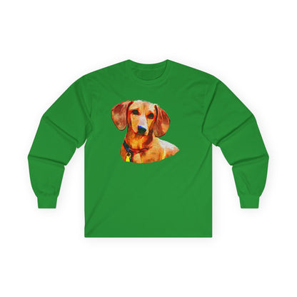 Dachshund Daisey Classic Cotton Long Sleeve Tee