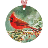 Winter Cardinal - Metal Ornaments