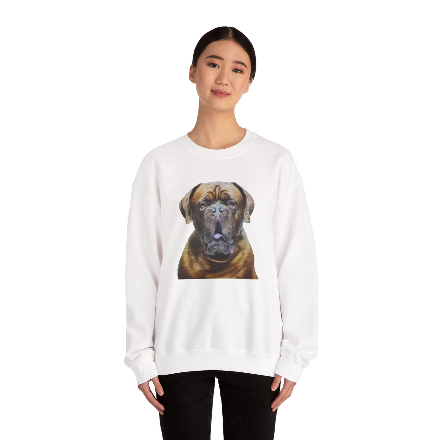 Dogue de Bordeaux Unisex 50/50 Crewneck Sweatshirt