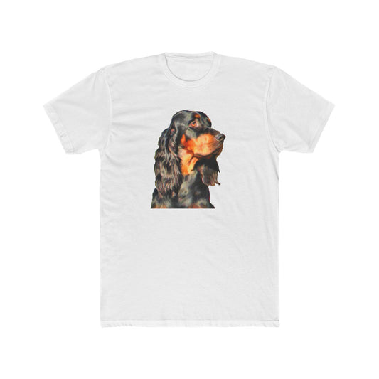 Gordon Setter 'Angus' Men's Fitted Cotton Crew Tee