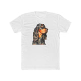 Gordon Setter 'Angus' Men's Fitted Cotton Crew Tee