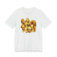 Golden Retriever Puppies Unisex Jersey Short Sleeve Tee