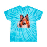 Collie - Rough Coated Unisex Tie-Dye Tee, Cyclone