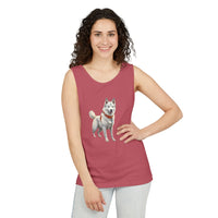 Yakutian Laika Unisex Relaxed Fit Garment-Dyed Tank Top