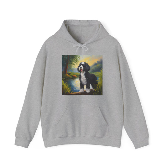 Portuguese Water Dog 50/50 Hooded Sweatshirt