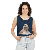 Afghan Hound Unisex Relaxed Fit Garment-Dyed Tank Top