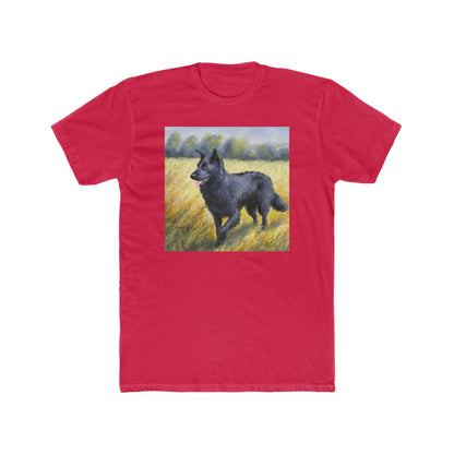 Mudi --  Men's Fitted Cotton Crew Tee