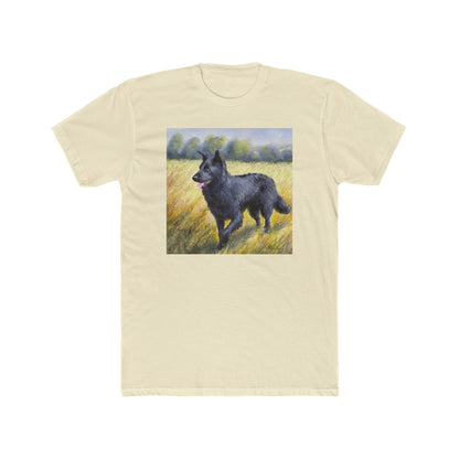 Mudi --  Men's Fitted Cotton Crew Tee