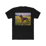 Plott Hound Men's Fitted Cotton Crew Tee