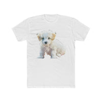 Bichon Frise Men's Fitted Cotton Crew Tee