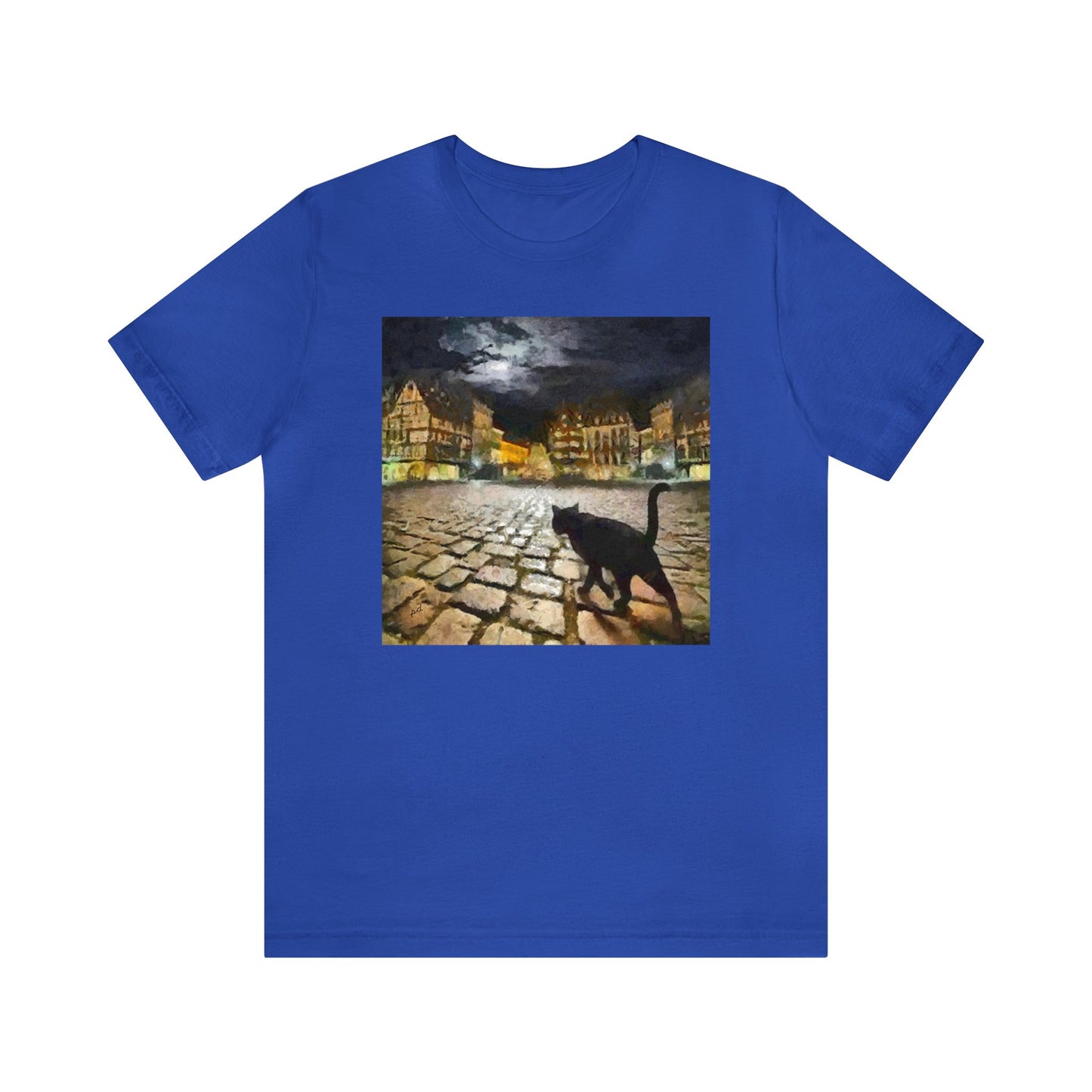 Night Cat Prowling - -  Classic Jersey Short Sleeve Tee