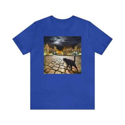 Night Cat Prowling - -  Classic Jersey Short Sleeve Tee