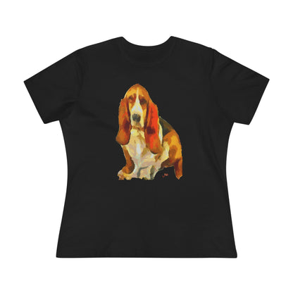 Basset Hound 'Lautrec' Women's Relaxed Fit Tee