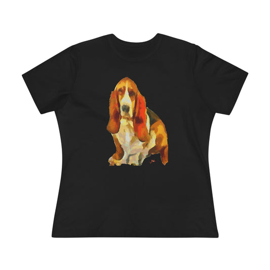 Basset Hound 'Lautrec' Women's Relaxed Fit Tee