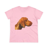 Hungarian Vizsla 'Bela' Women's Midweight Cotton Tee