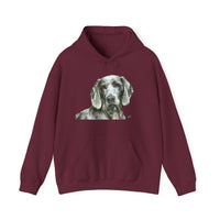 Weimaraner 'Grayson' Unisex 50/50 Hooded Sweatshirt