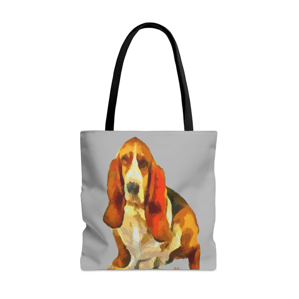 Basset Hound 'Lautrec' Tote Bag: A Touch of Elegance