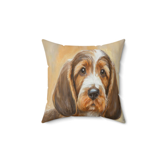 Basset Fauve de Bretagne Polyester Throw Pillow