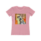 English Setter & Child Women's Slim Fit T-Shirt