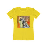 English Setter & Child Women's Slim Fit T-Shirt
