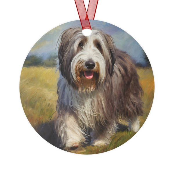 Bearded Collie Metal Ornaments