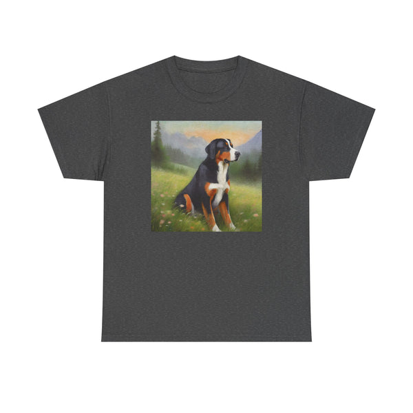 Greater Swiss Mountain Dog Unisex Heavy Cotton Tee