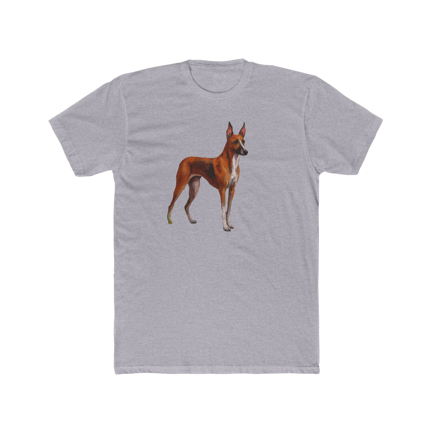 Azawakh Men's Fitted Cotton Crew Tee: A Touch of Elegance