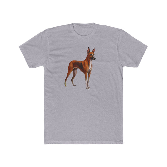 Azawakh Men's Fitted Cotton Crew Tee: A Touch of Elegance