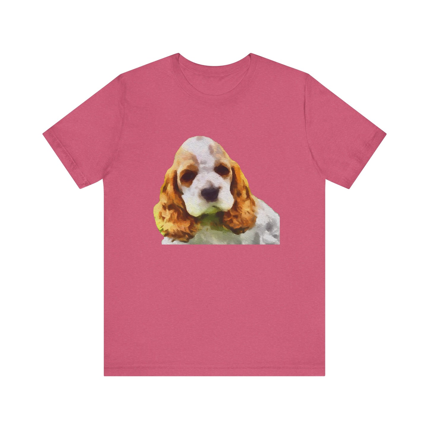Cocker Spaniel 'Hogan' Unisex Jersey Short Sleeve Tee by DoggyLips ™