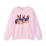 German Shepherd Trio Unisex 50/50 Crewneck Sweatshirt