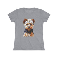 Yorkshire Terrier 'Yorkie' - Lupis Women's Slim Fit Triblend Tee